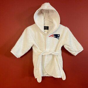 Glitz Kids Baby New England Patriots Bathrobe & Slipper Set - 0-12M